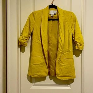 Yellow Bar III collared blazer